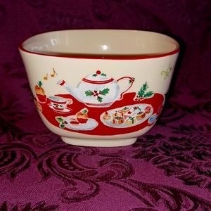 Vintage Look Lenox Holiday Nut Bowl Candy Dish